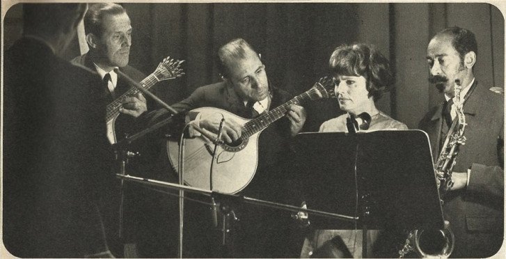 Амалия и Дон Байас на записи альбома в студии в 1968 г.